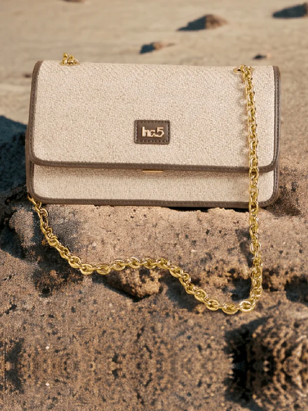 Must-Have Deals Women Olive Canvas Textured Structured Sling Bag
