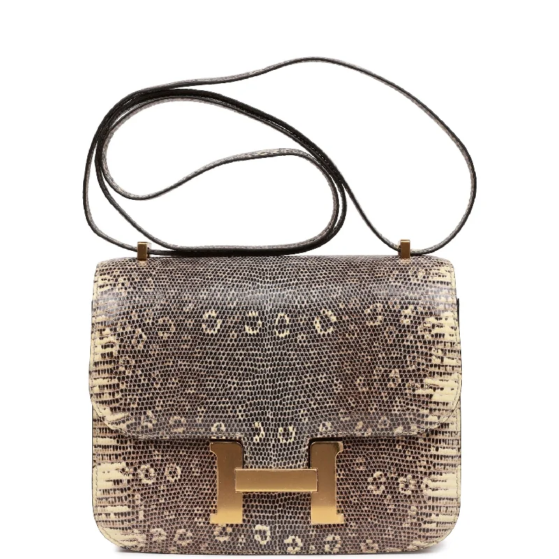 Amazing Deals Hermes Mini Constance 18 Ombre Lizard Varanus Salvator Gold Hardware