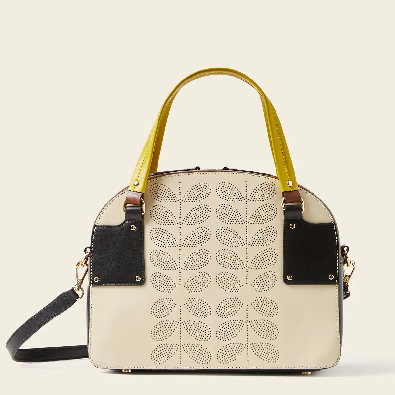 The Best Prices Luna Bowling Bag - Cream Punched Flower