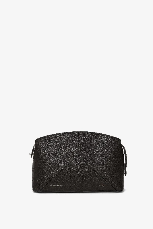 Today’s Special Victoria Clutch Bag In Black Grained Leather