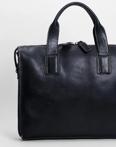 Weekend Deals to Make You Smile Cool leather mens Briefcase laptop Briefcase Work Briefcases shoulder bag for Men